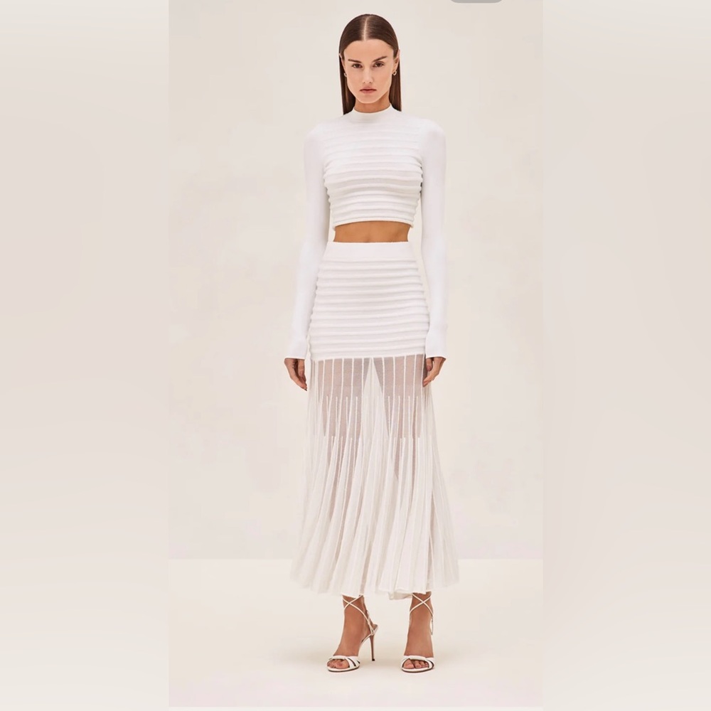 Alexis crop top and skirt